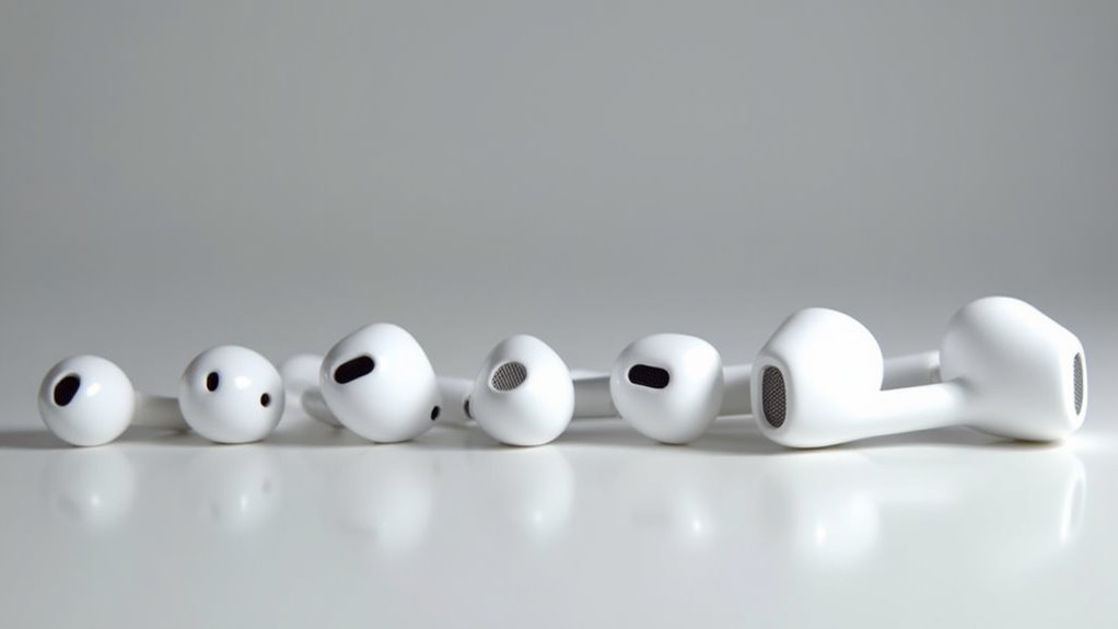 porównanie przeglądu modeli airpods