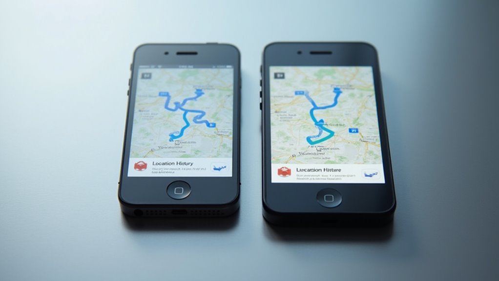 iphone vs android historia lokalizacji