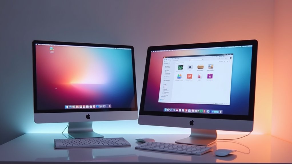 porównanie Findera na macOS a Eksploratora Windows