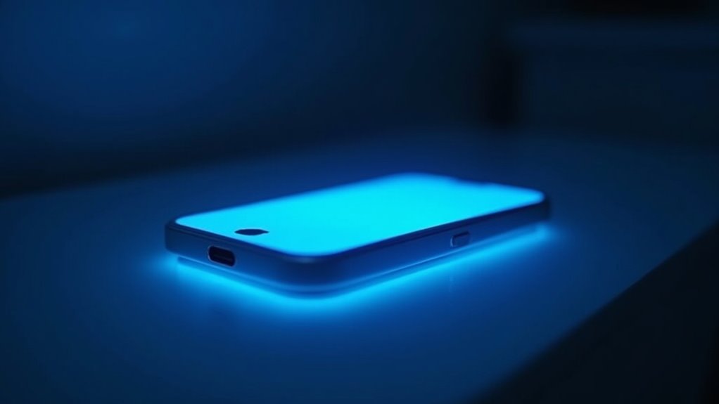 wpływ niebieskiego światła na sen iPhone