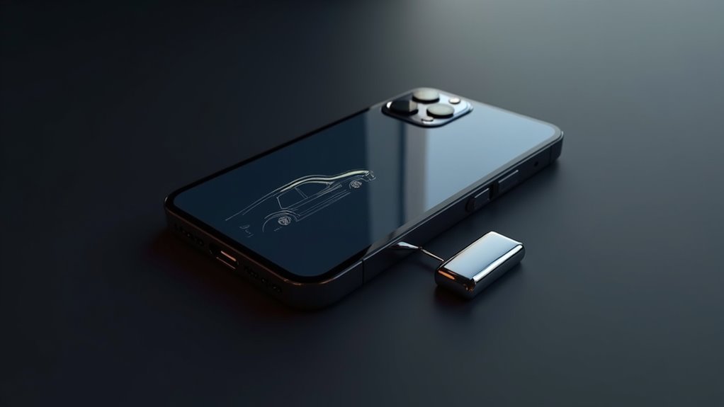 cyfrowy klucz samochodowy w iPhonie odblokowuje samochód zdalnie