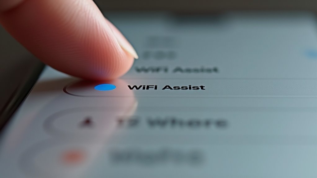 wyłącz asystenta Wi-Fi, aby oszczędzić dane w roamingu