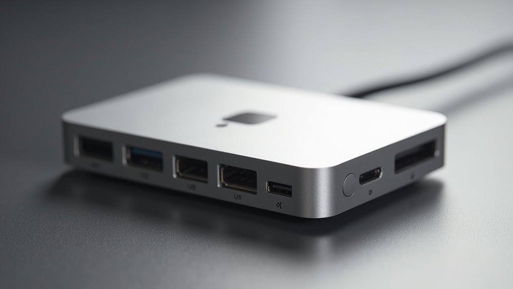 zewnętrzny monitor przez koncentrator USB C na iPadzie Pro