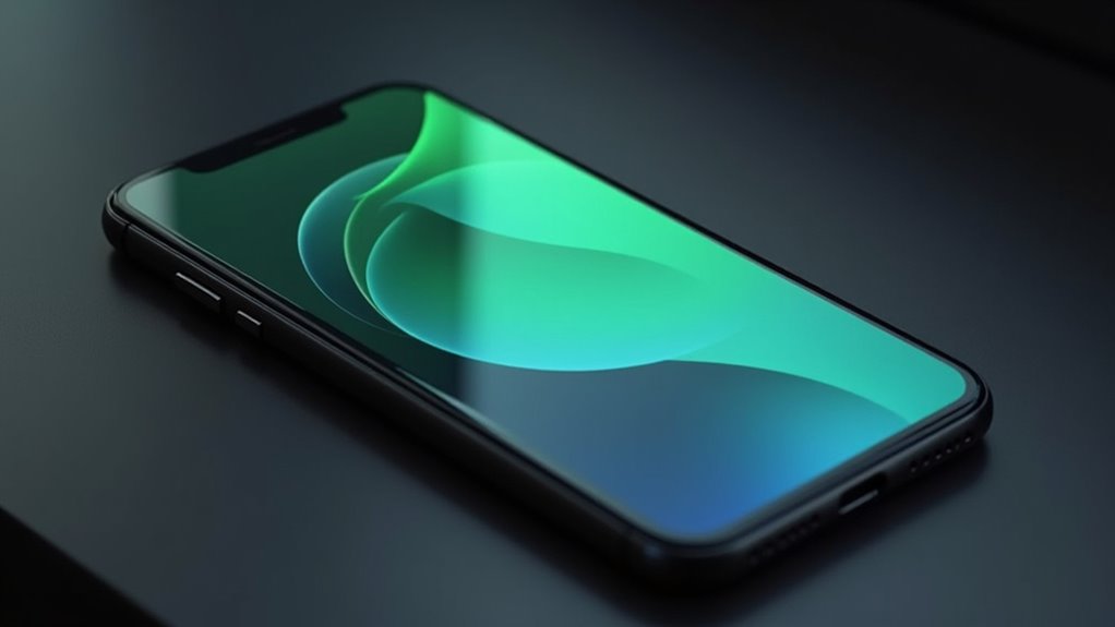 zielony ekran na iPhone klucz chromatyczny