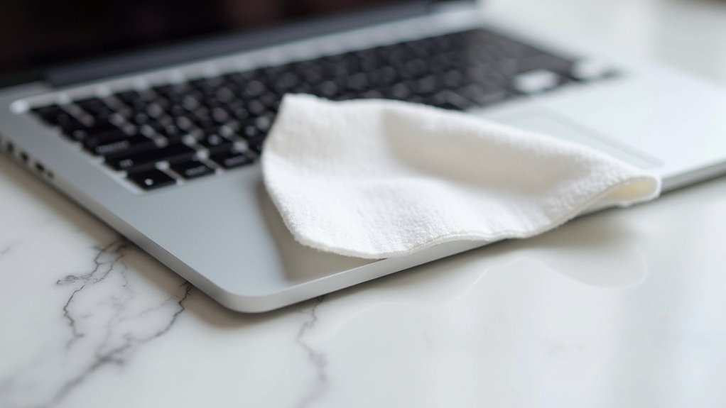 jak wyczyścić klawiaturę MacBooka