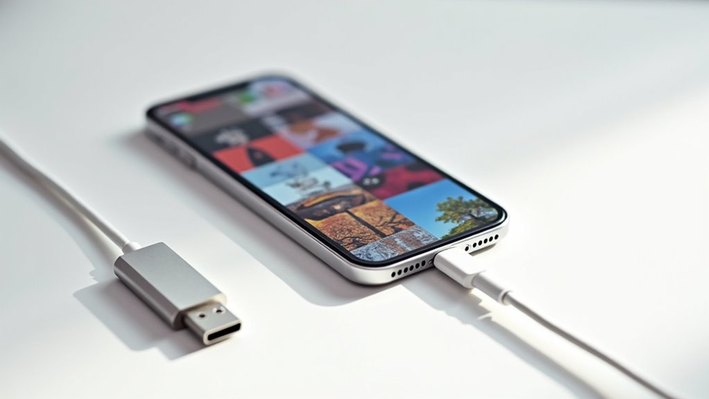 jak przenieść zdjęcia z iPhone'a przez USB C
