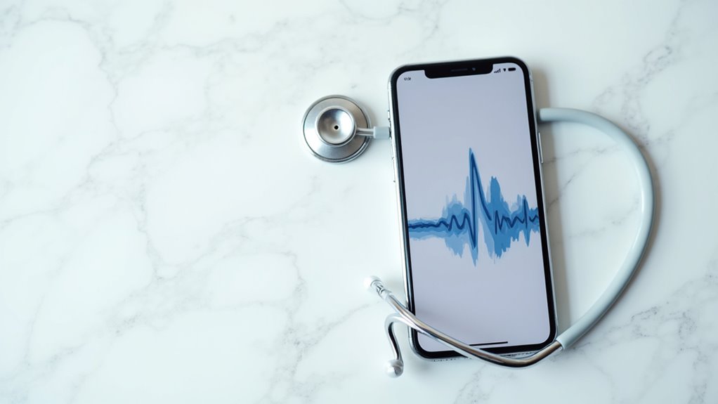 iPhone w gabinecie lekarskim aplikacje