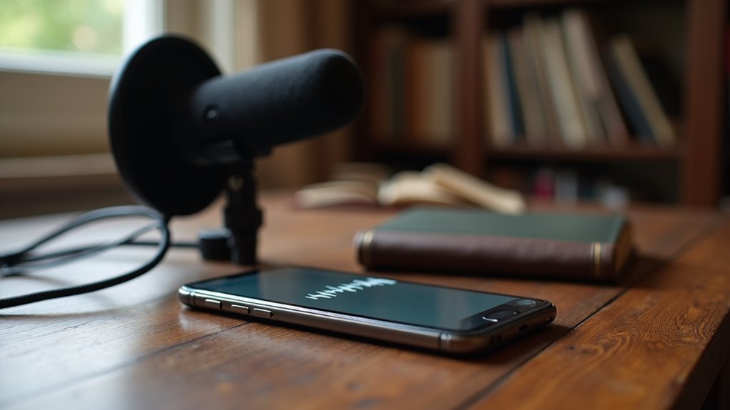 dziennikarz wywiad iPhone dyktafon