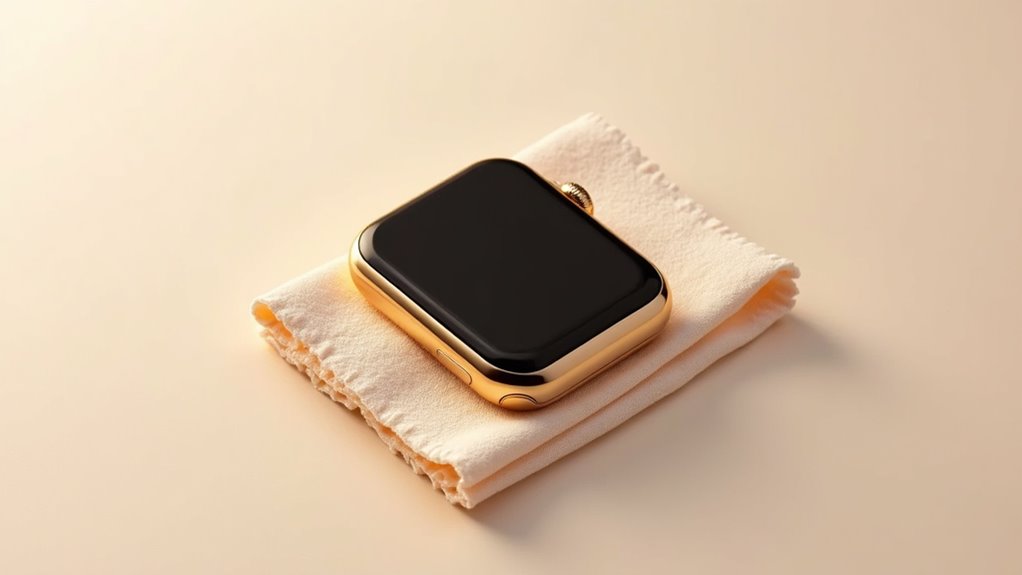 mikrofibra do złotego Apple Watch
