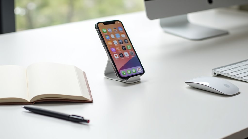 minimalistyczna organizacja pulpitu iPhone