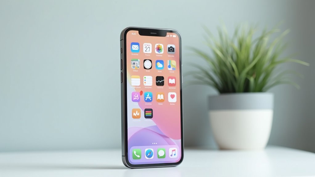 minimalistyczna organizacja pulpitu iPhone'a