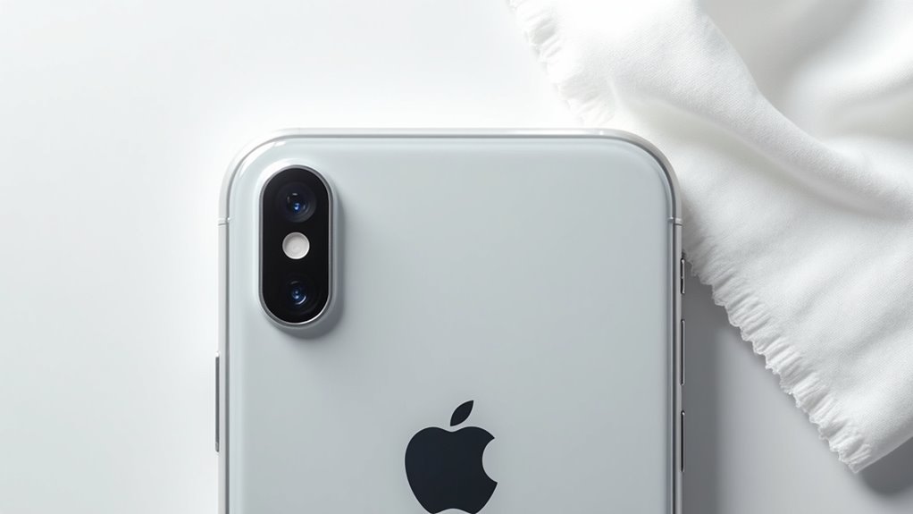 przygotowanie zestawu do czyszczenia obiektywu iPhone'a