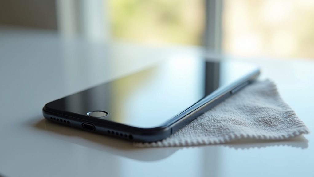 bezpieczne techniki dezynfekcji ekranu telefonu